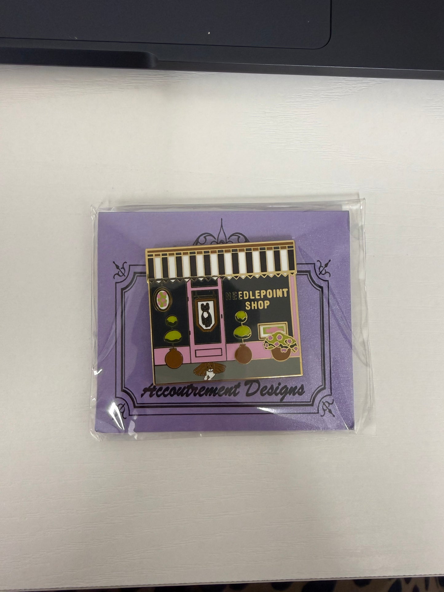 Needlepoint Shop (Pink) Needle Minder