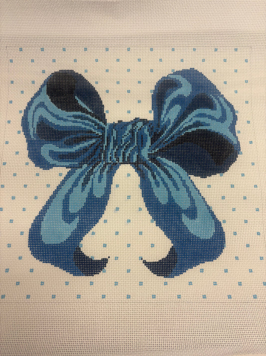 Blue Bow Large