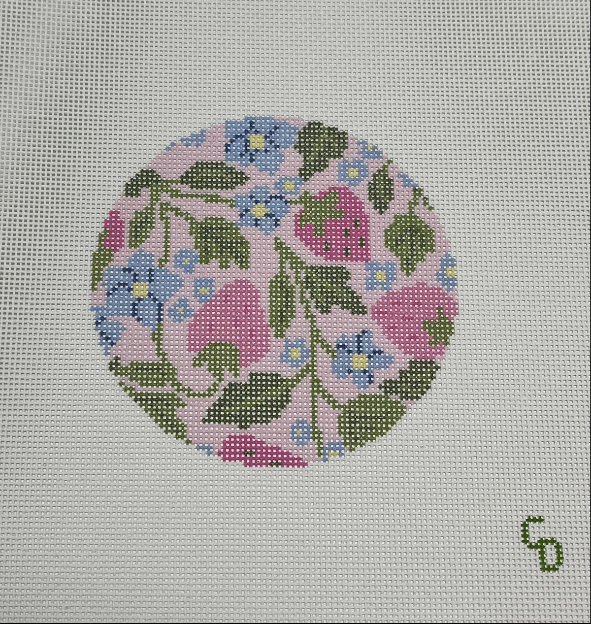 Strawberry Round Ornament
