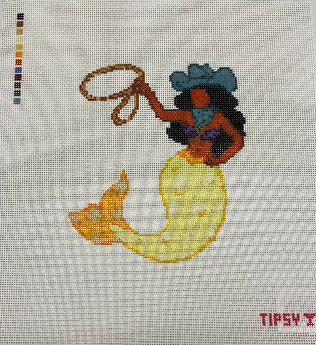 Yellow Cowgirl Mermaid