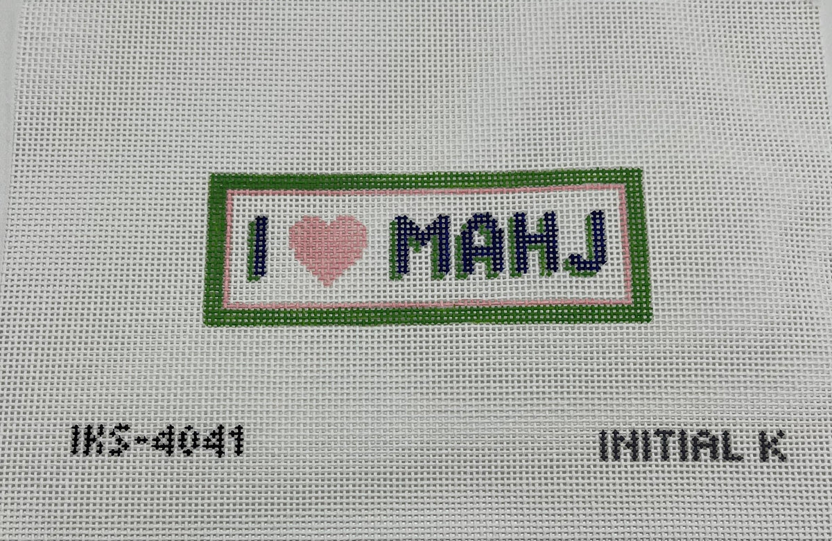 I Heart Mahj Bag Tag