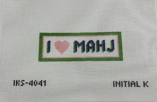 I Heart Mahj Bag Tag