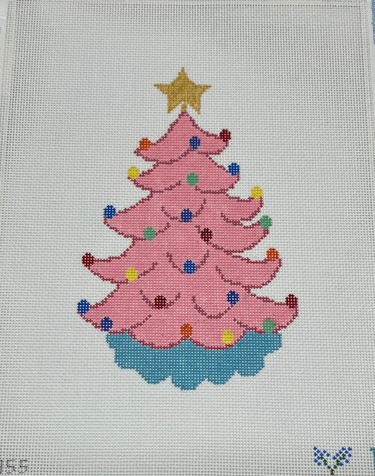 Vintage Ceramic Christmas Tree - Pink