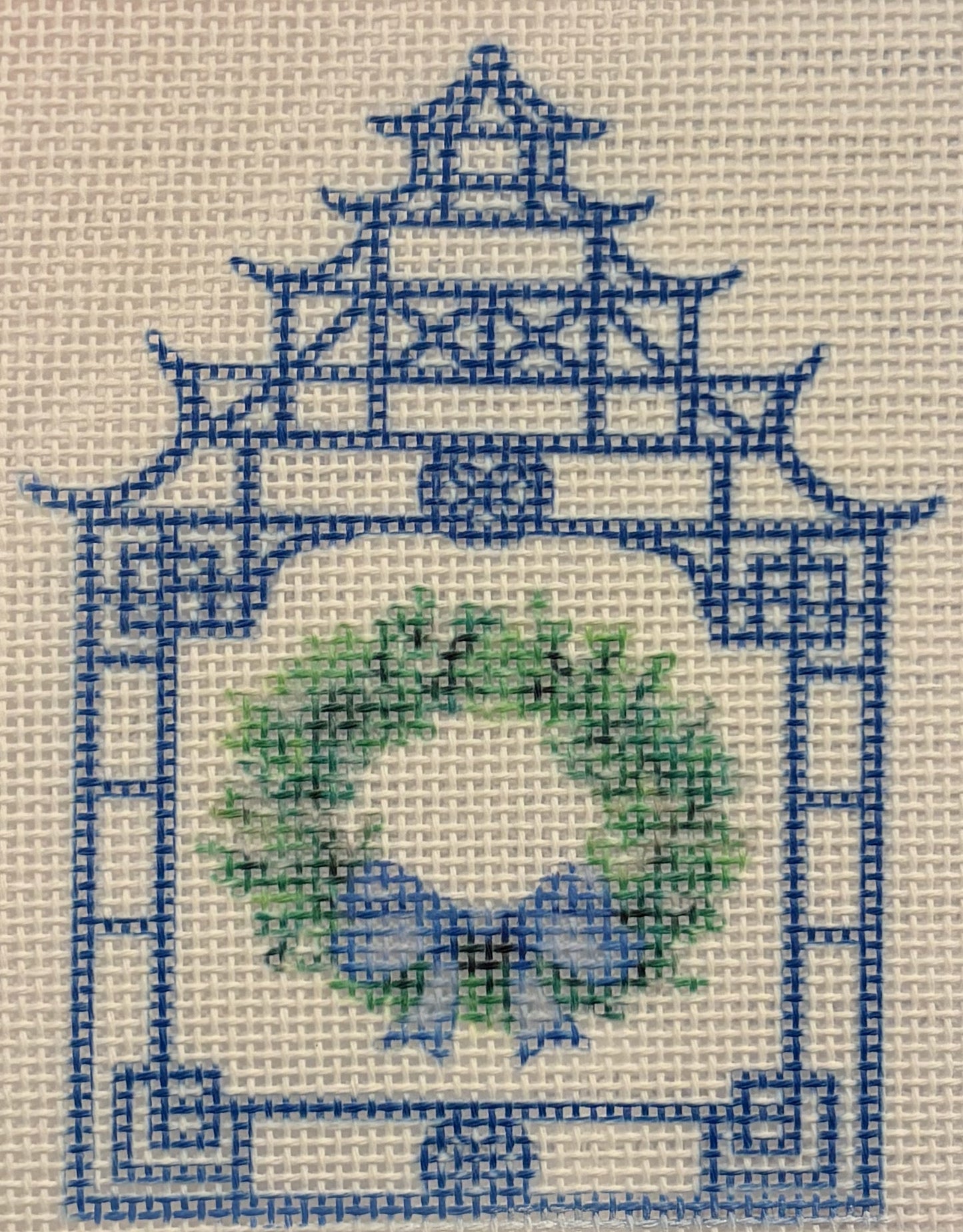 Chinoiserie Gazebo Wreath