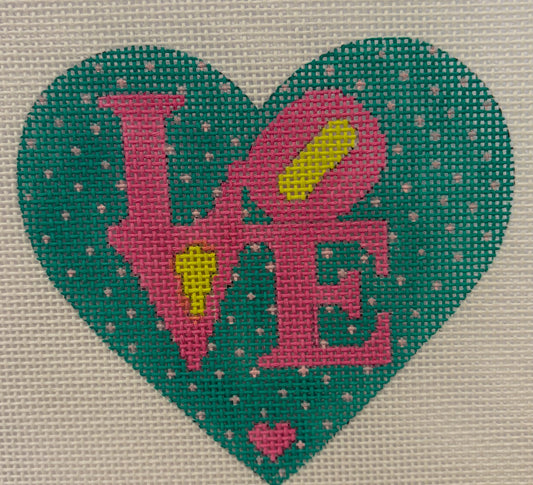 Mini Heart - Robt. Indiana Style LOVE