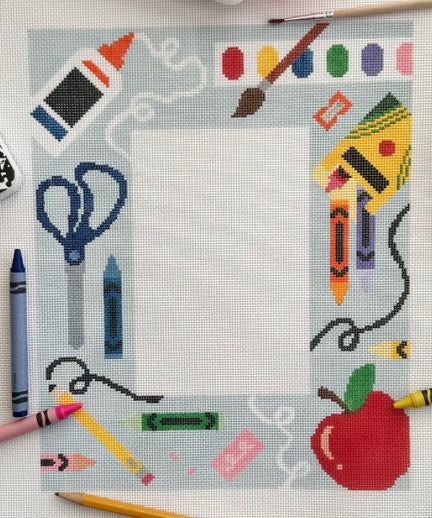 School Supply Picture Frame