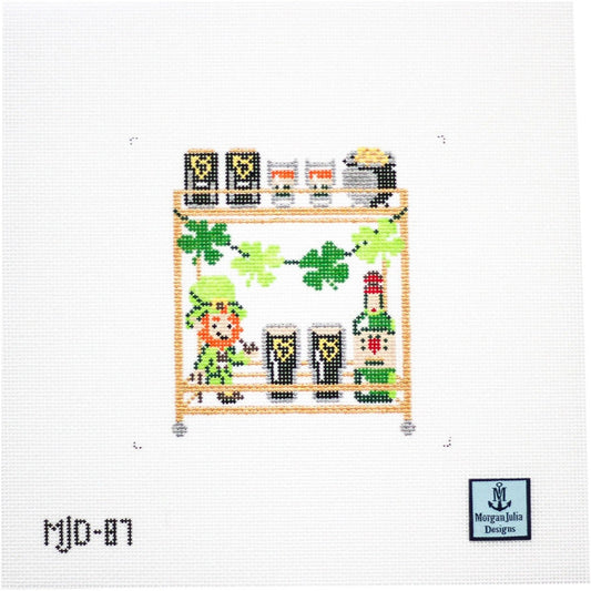 St. Patricks Day Bar Cart
