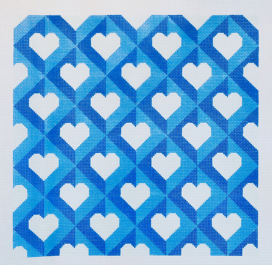 Heart Pillow (Blue)
