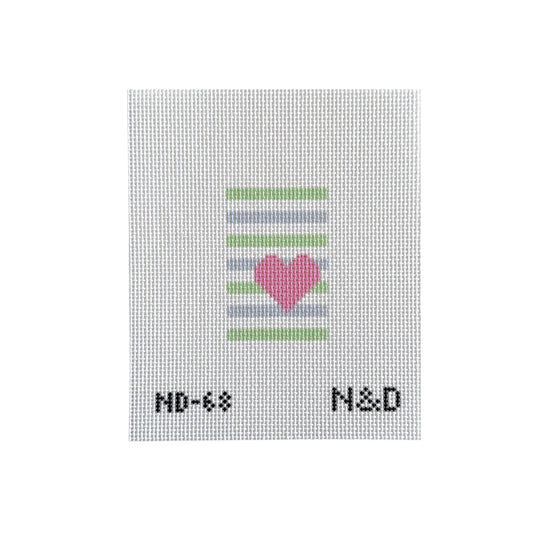 Tag Insert - Stripes & Heart