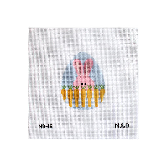 Bunny w/ Carrot Fence Egg