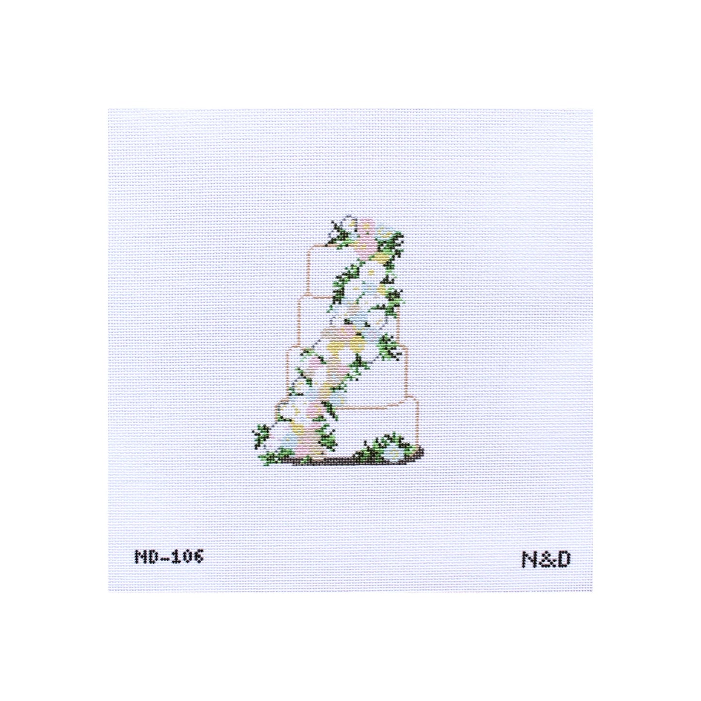 Wedding Cake - Cream & Pastel Flowers
