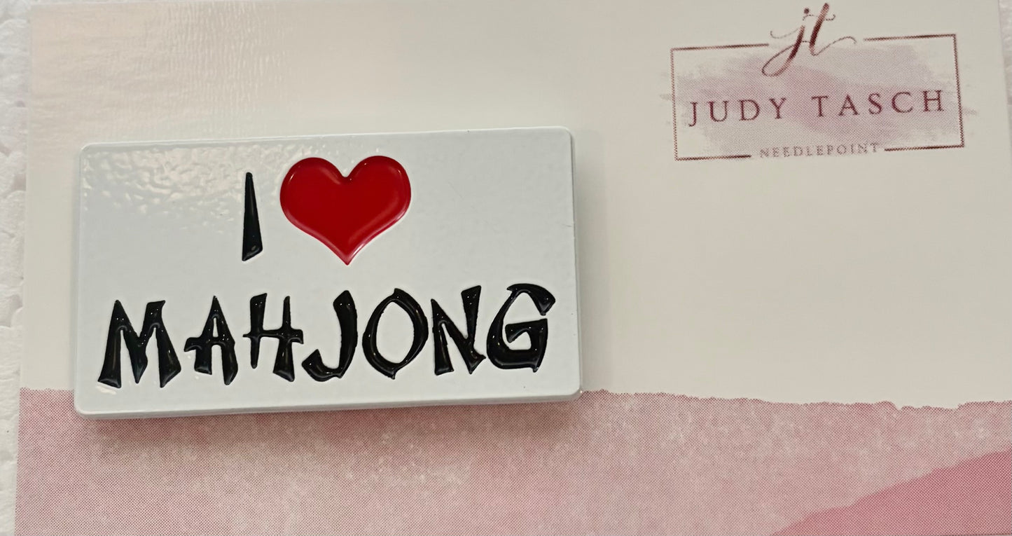I Heart Mahjong Needle Minder
