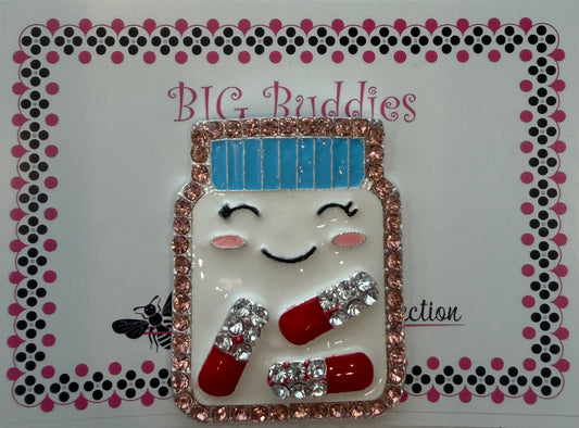 Pill Bottle Needle Minder