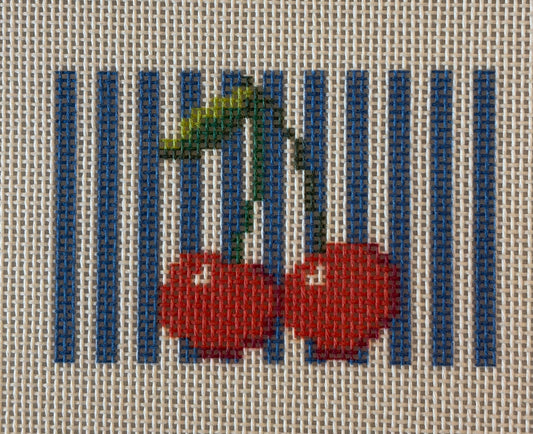 Cherry w/ Blue Stripes