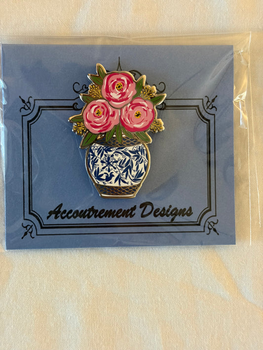 Pink Flowers Needle Minder