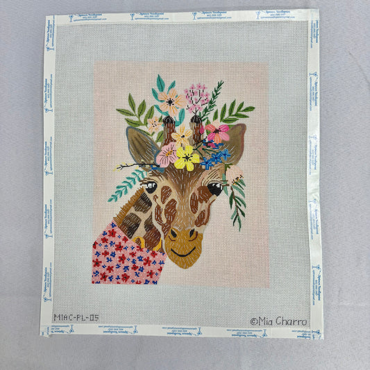 Giraffe w/ Flowers