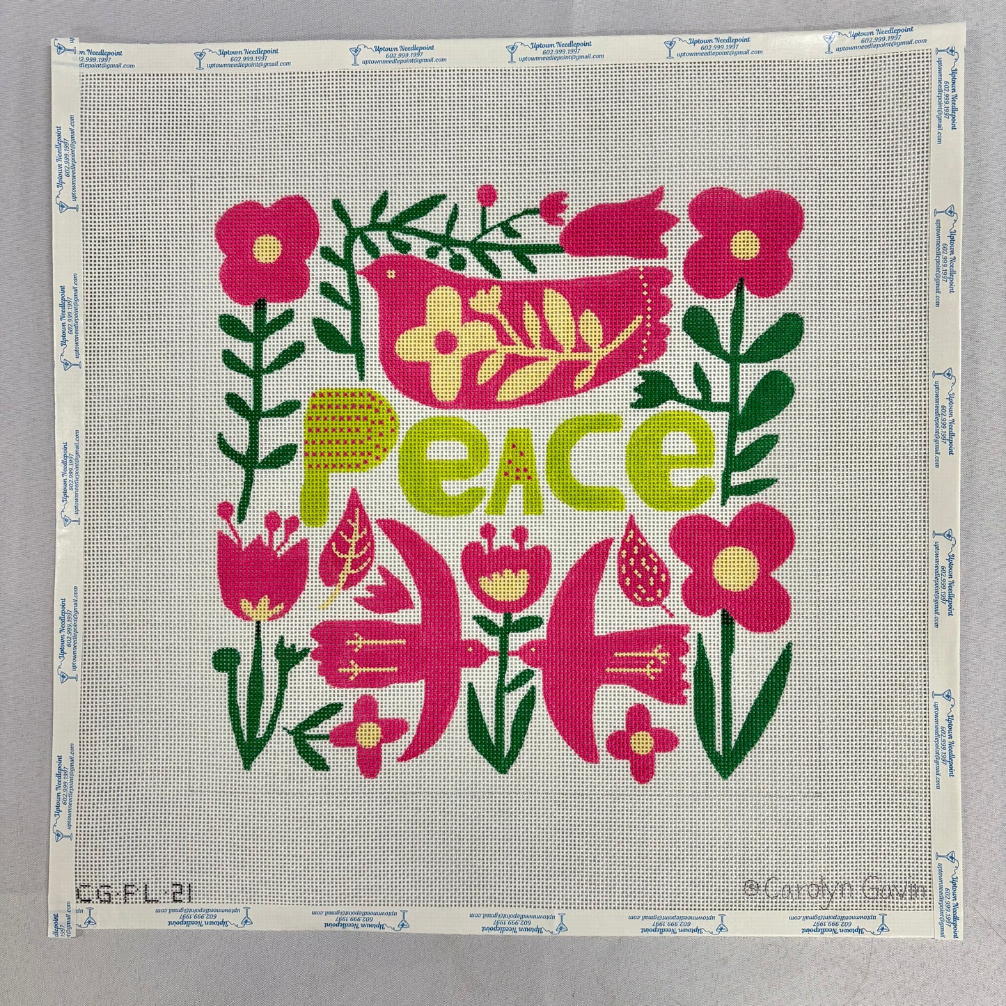PEACE & Pink Flowers