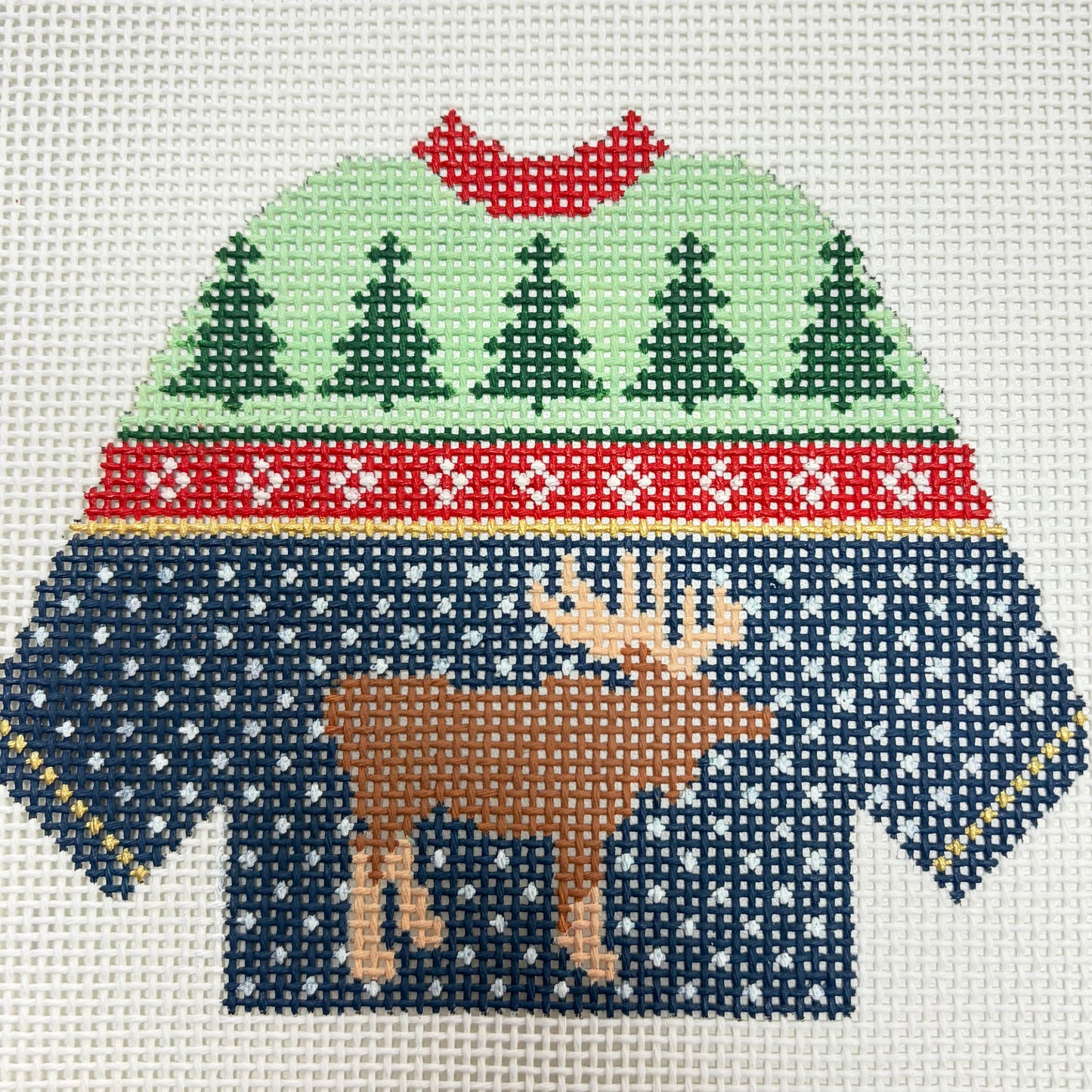 Moose Sweater Ornament
