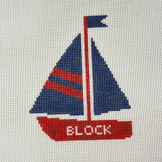 Block Sailboat