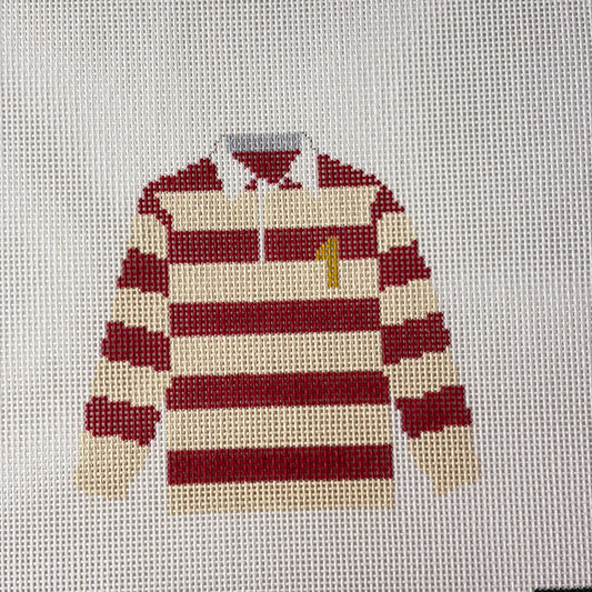Red and Cream Rugby