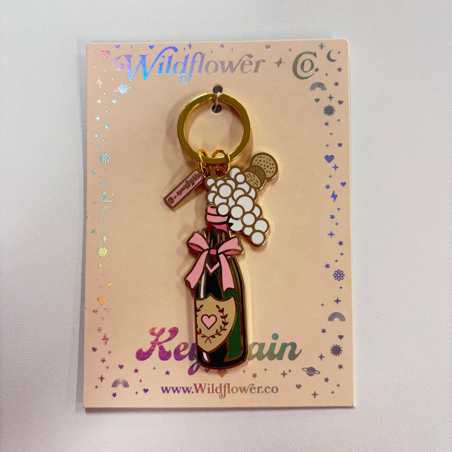 Champagne Bottle Keychain