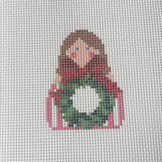 RED WREATH ANGEL