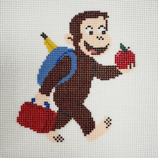 CURIOUS GEORGE WITH APPLE & LUNCHBOX