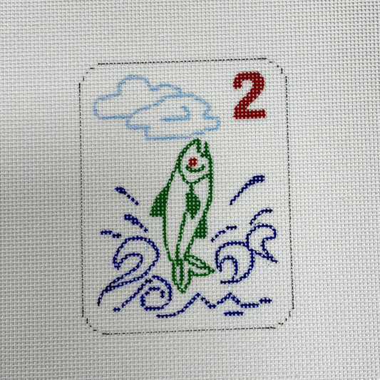 MAHJONG TILE #2 FISH