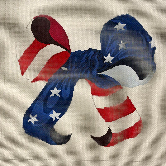 Large American Flag Bow