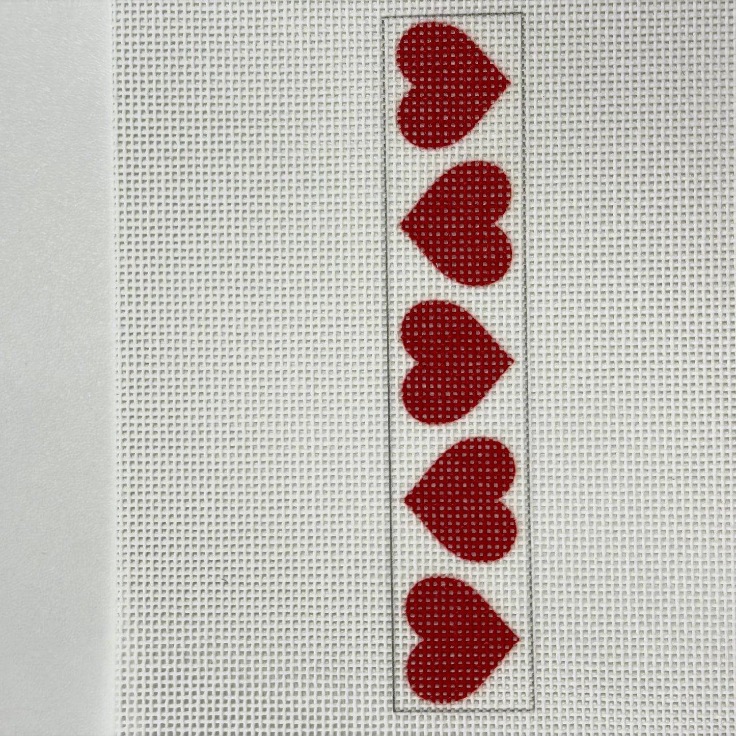 BOOKMARK- RED HEARTS