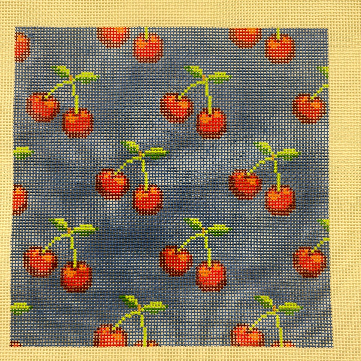 Cherries on Blue