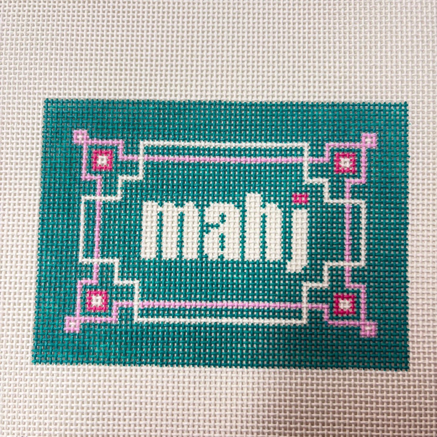 MAHJONG INSERT -TEAL, LILAC 7 PINK