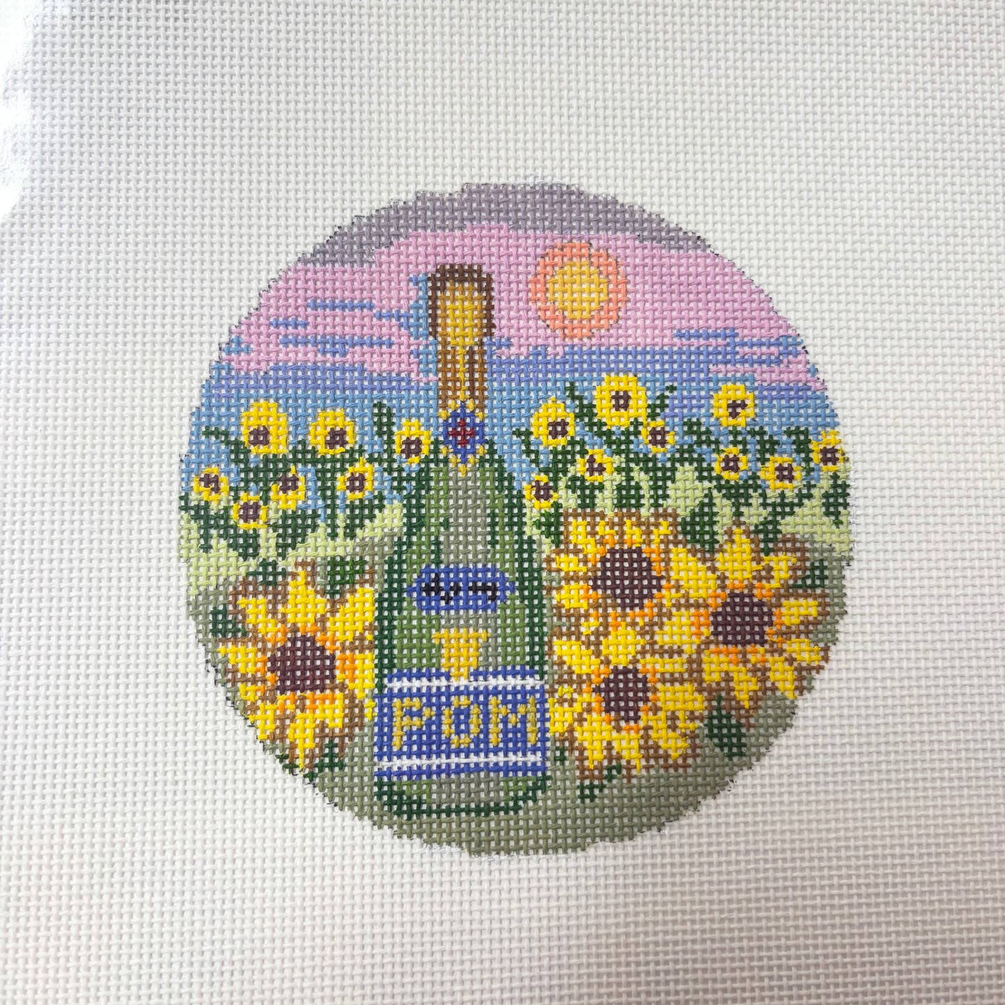 A Year of Champagne Round w/ Stitch Guide