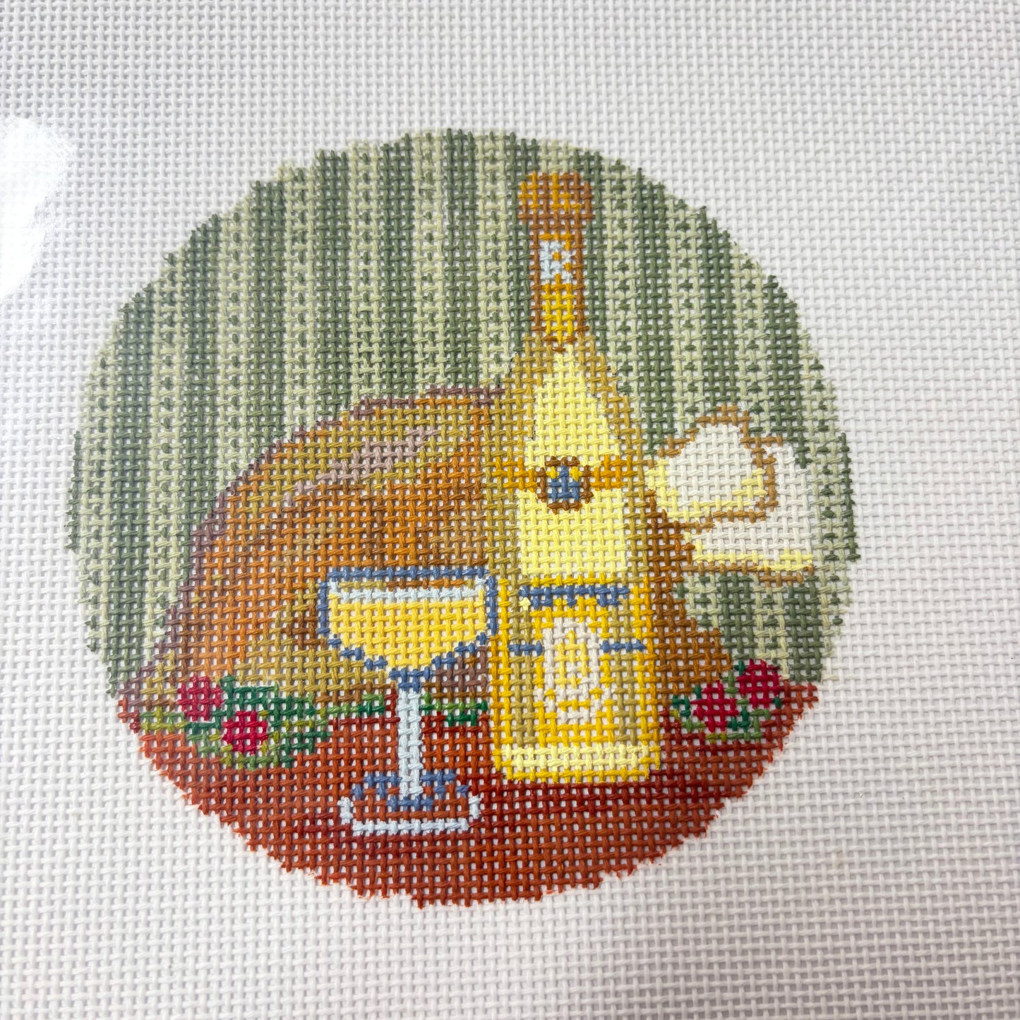 A Year of Champagne Round w/ Stitch Guide