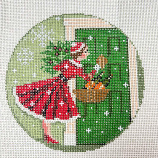 BETTY WITH BASKET OF BUBBLY