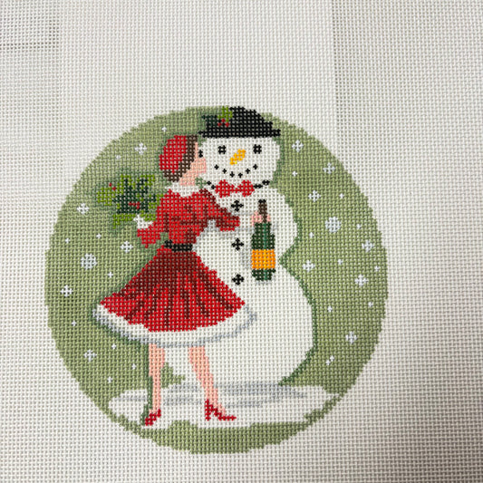 BETTY WITH SNOWMAN