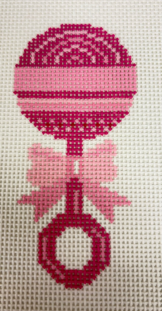 PINK BABY RATTLE