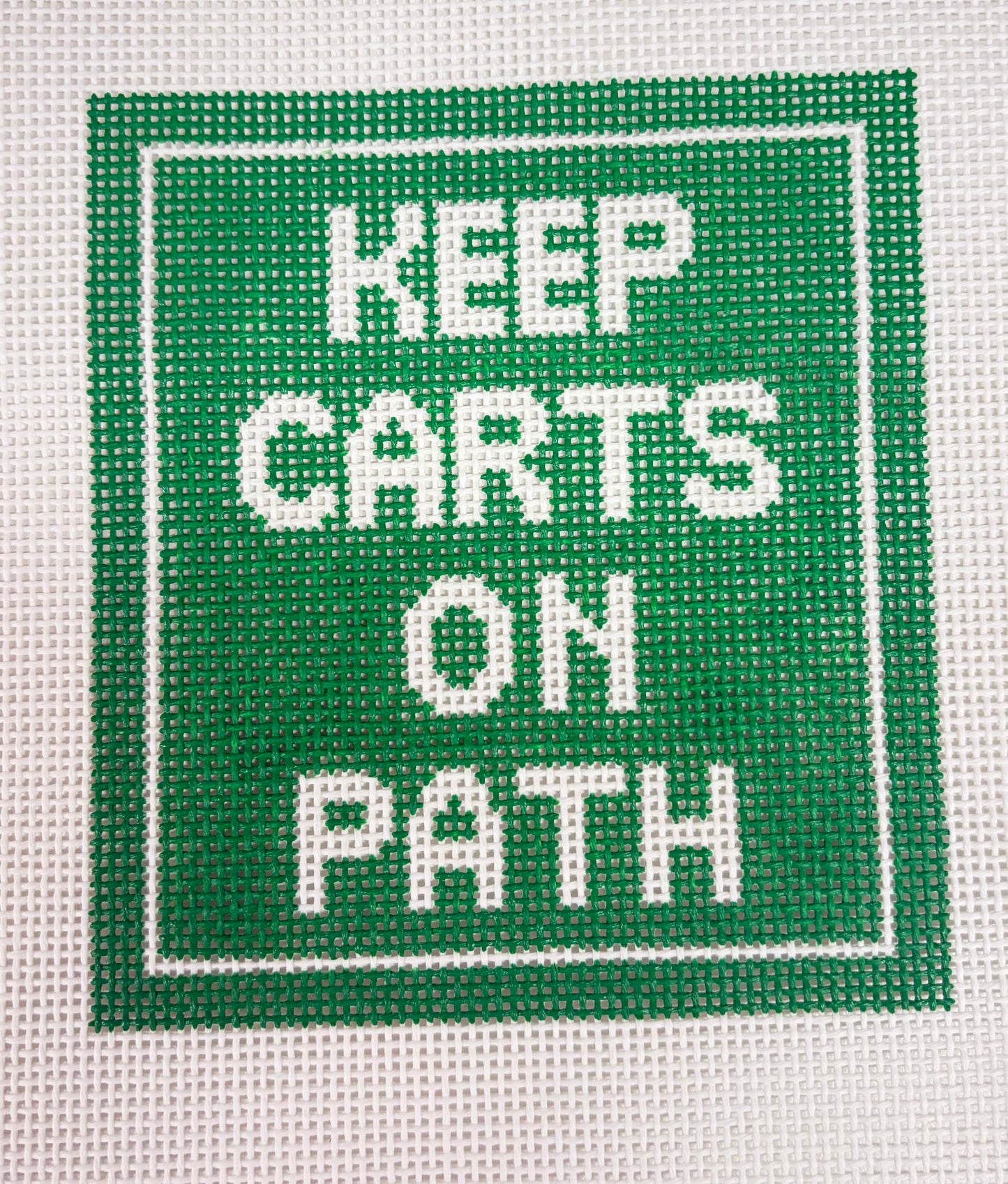 KEEP CARTS ON PATH