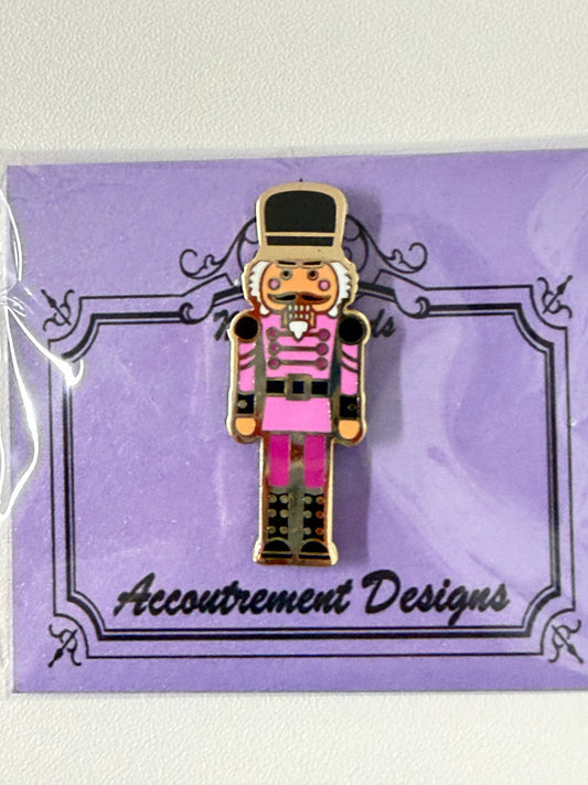 NUTCRACKER WITH PINK PANTS- NEEDLE MINDER