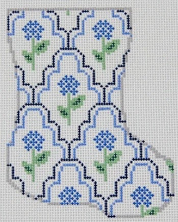 Scallop Hydrangea Mini Stocking