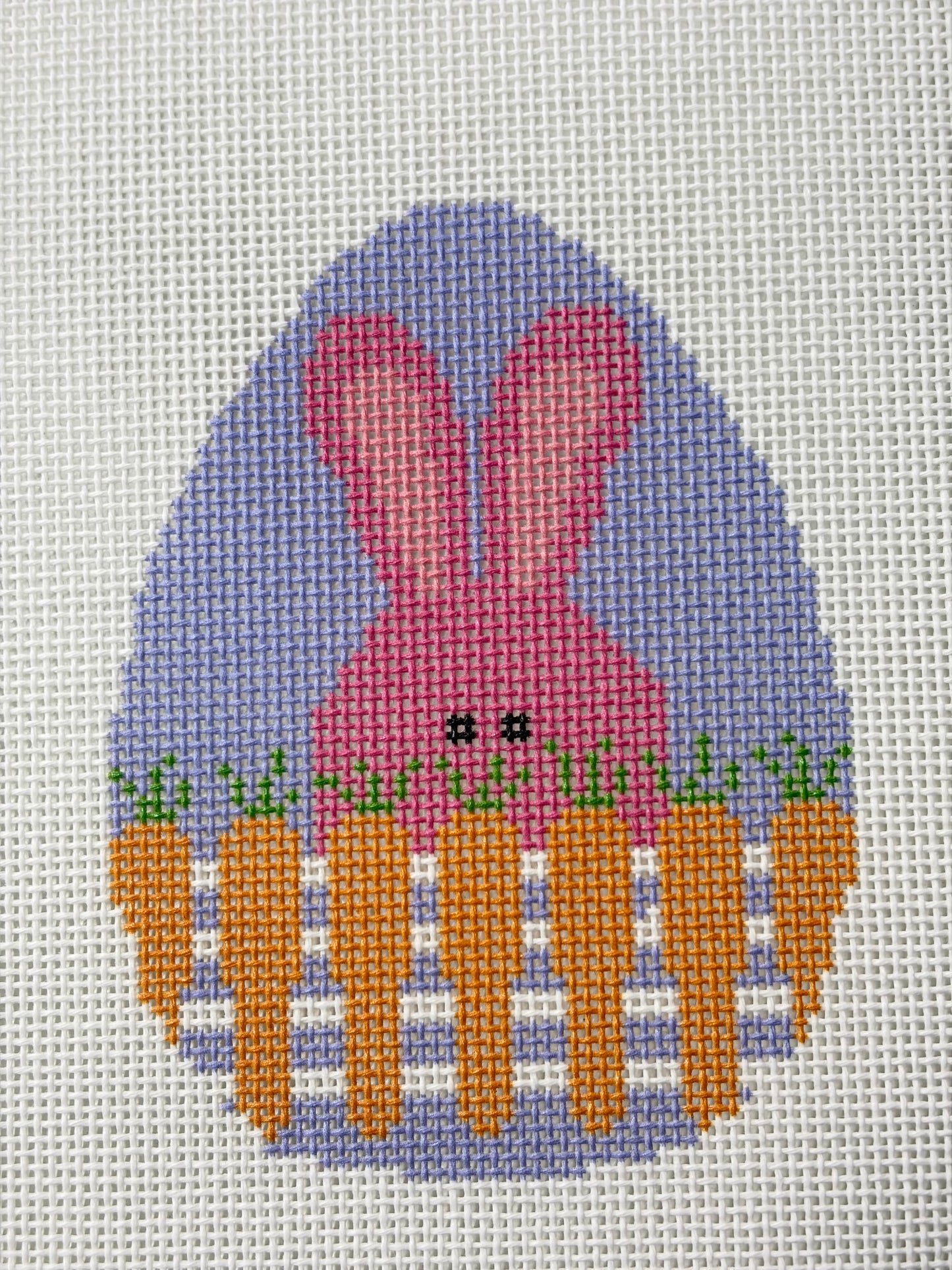 Bunny with Carrot Fence Egg