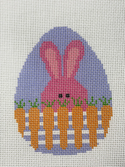 Bunny with Carrot Fence Egg