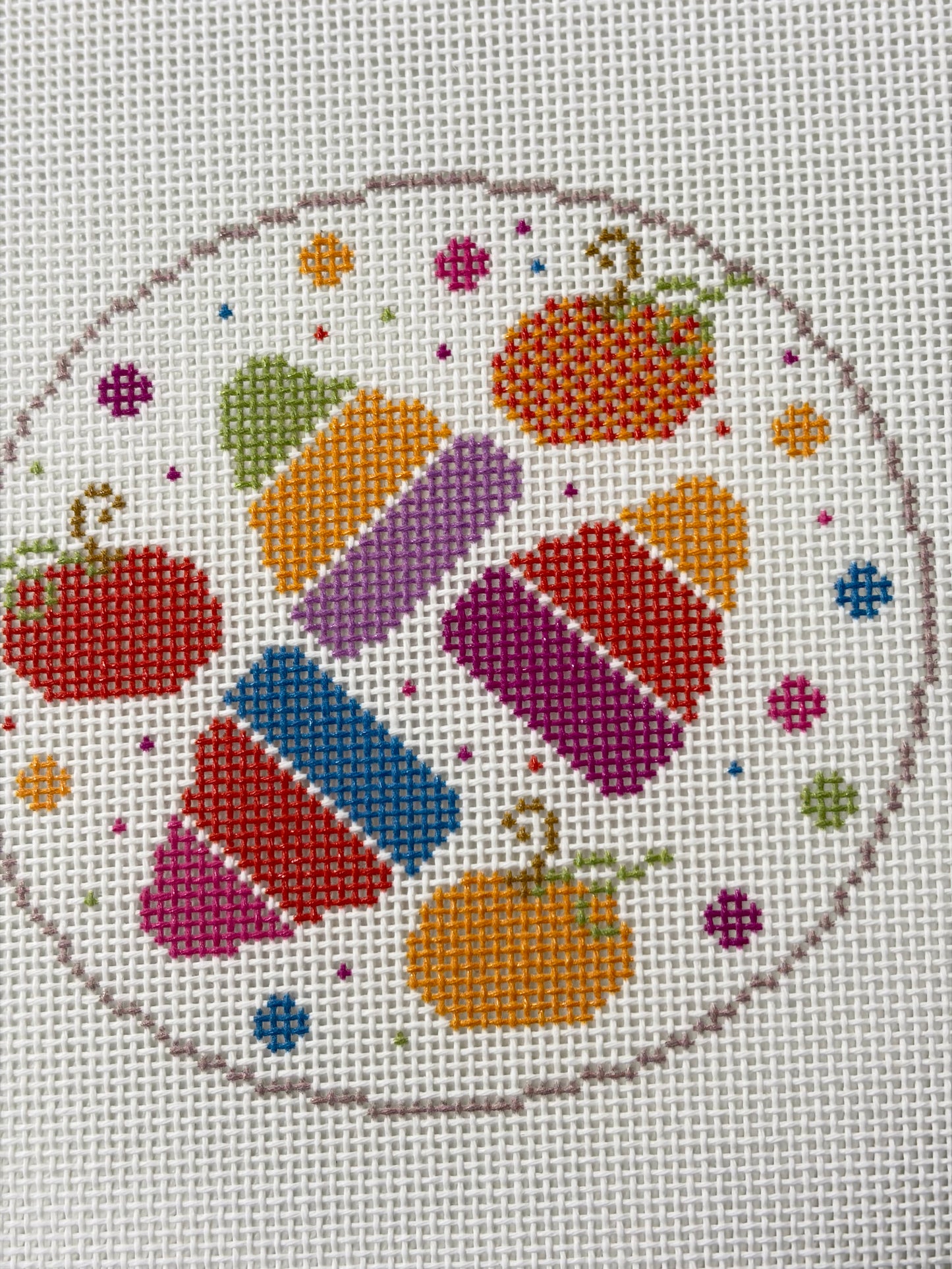 Colorful Candy Corn Round