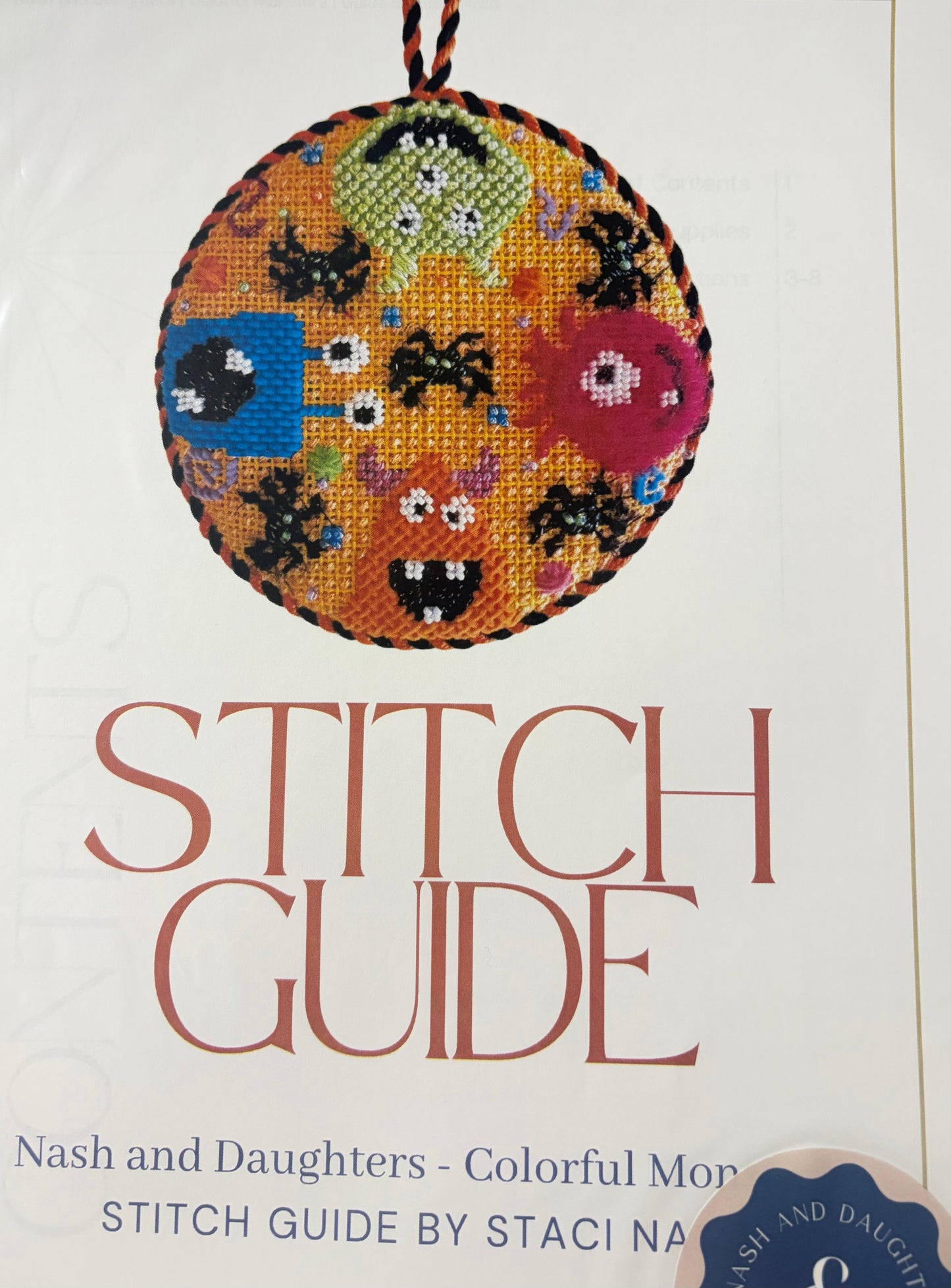 Stitch Guide- Colorful Monsters (ND-28)
