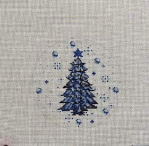 Blue Toile Tree