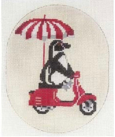 Penguin on a Moped