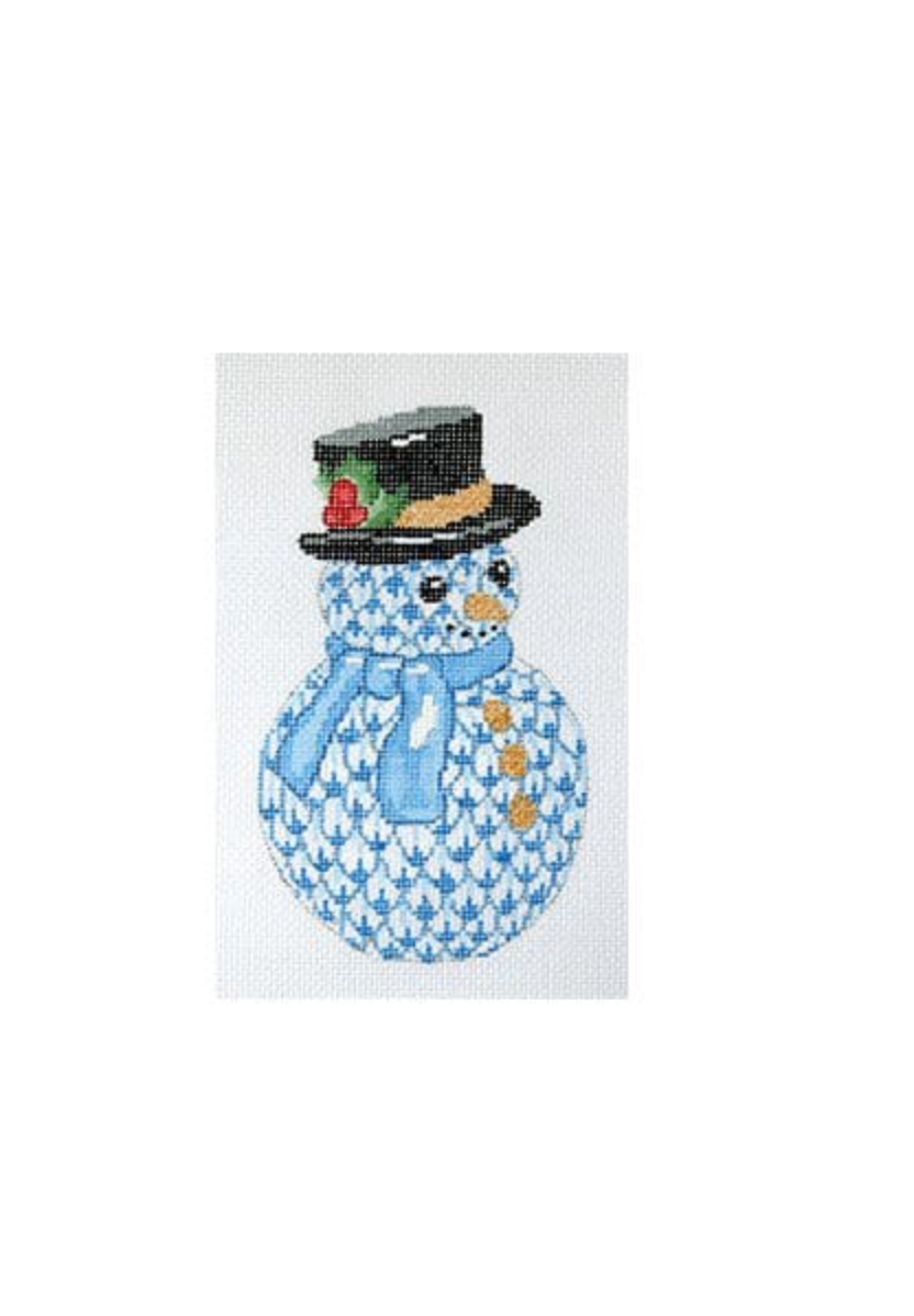 Blue Snowman