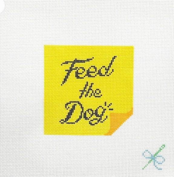 Feed the Dog Post-It Note