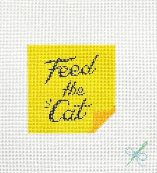 Feed the Cat Post-It Note
