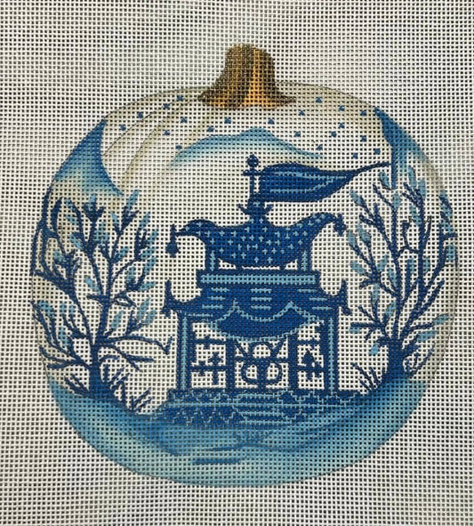 Blue and White Pumpkin #2